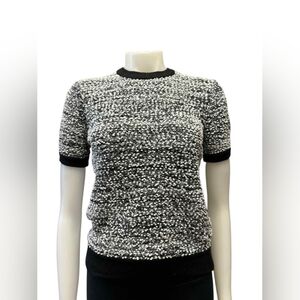 Victoria Beckham EUC For Target Knit T-Shirt White/Black Size XS